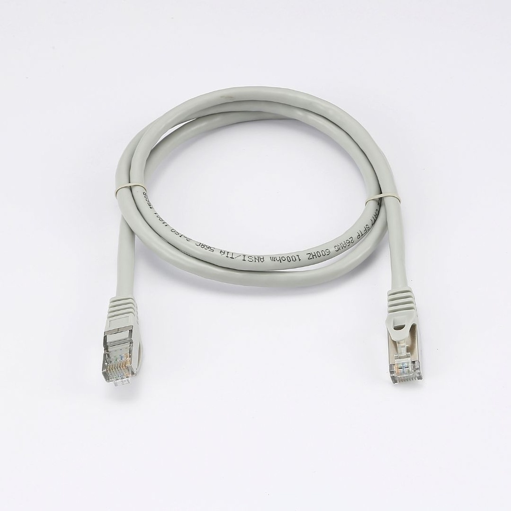 C ble RJ45 Male/Male droit CAT7 S/FTP - Longueur 1M - Gris - en sachet