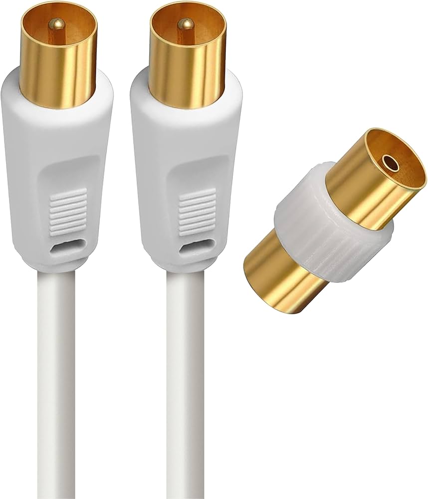 C ble coaxial 9.52mm + adap F/F avec ferrites 10 m