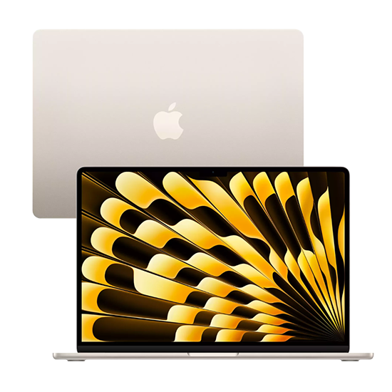 Apple MacBook Air 15 M2 2022 QWERTY 8GB RAM 256GB 10C GPU - Starlight
