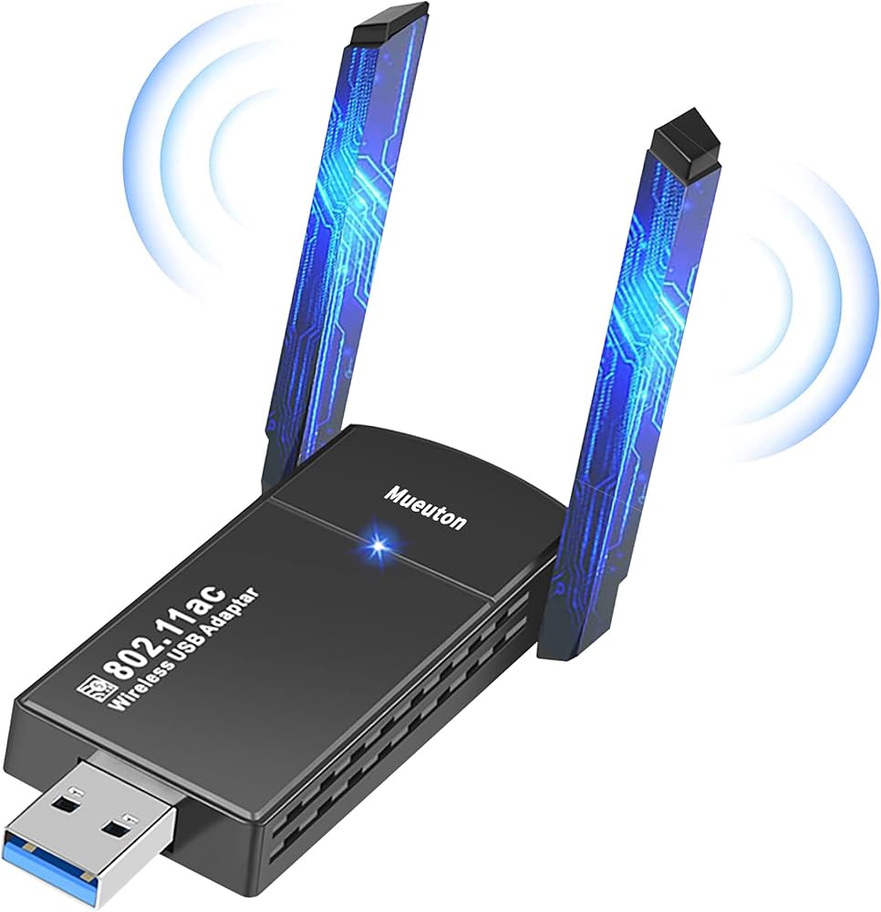 Adaptateur USB Wi-Fi AC1300 Vitesse 400 Mbps (2,4 GHz) + 867 Mbps (5 GHz) 1 Ante