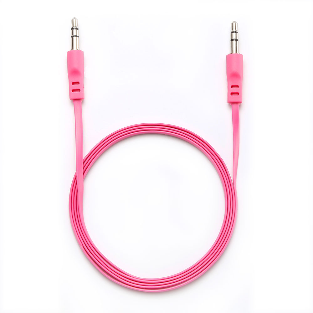 C ble Jack/Jack M/M plat 1.50m - fushia 3.5mm