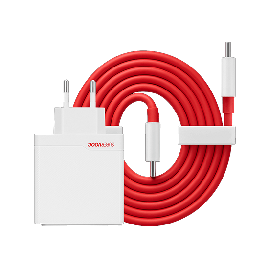 OnePlus 100W USB-A SuperVooc  Power Adapter+Cable - White
