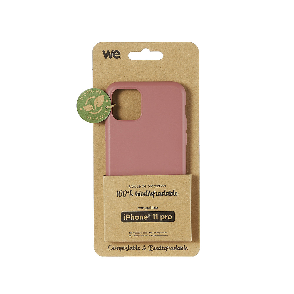 ***WE Coque de protection BIODEGRADABLE APPLE IPHONE 11 PRO Fushia