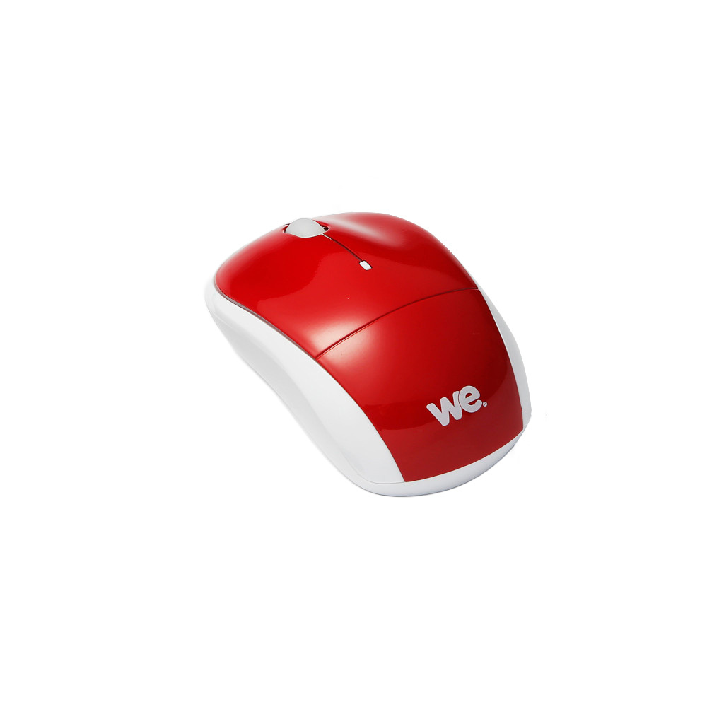 Souris sans fil WE DELUXE V3 Rouge Nano Dongle USB - Optique 2.4 GHz - 1200DPI