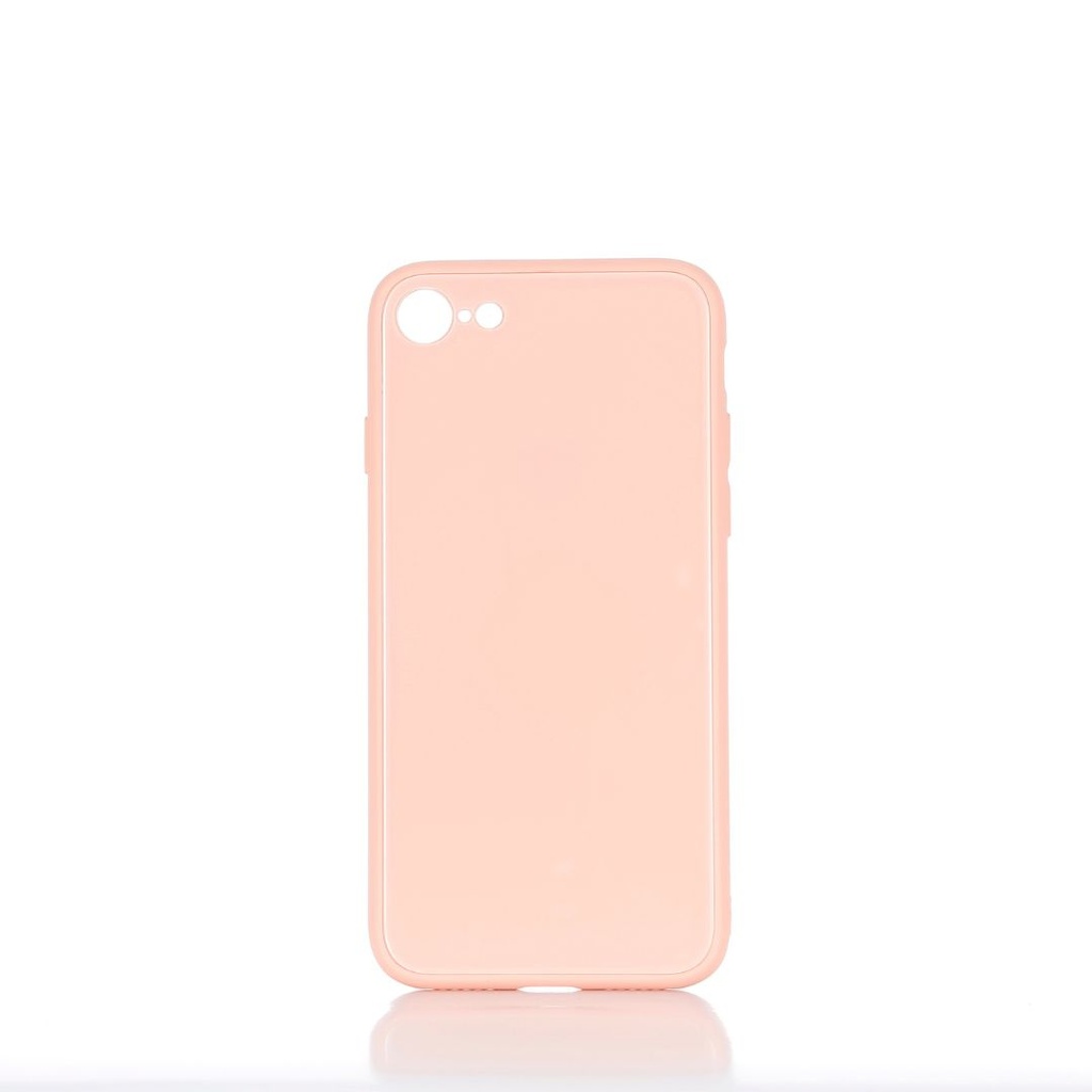 ***WE Coque de protection GLASS APPLE IPHONE 7/8/SE 2020 Rose poudré