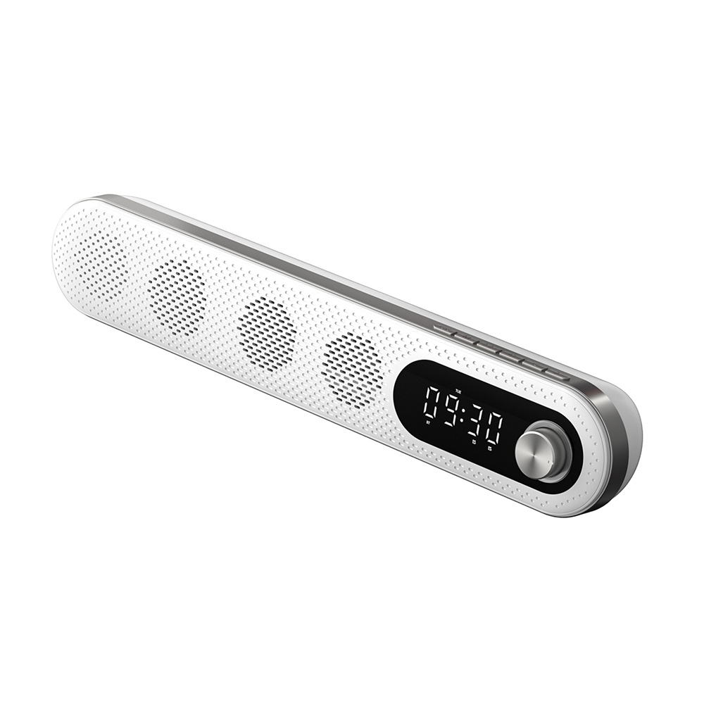Enceinte BT WE av ecran LCD 10W affichage heure et temperature int dual alarme,