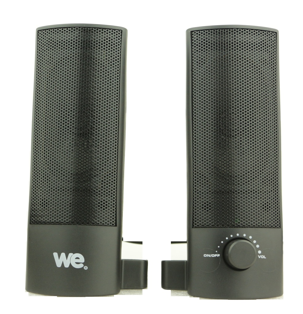 Enceinte PC WE 2.0 RMS 2 x 2.5W , transformable en barre de son, connection en U