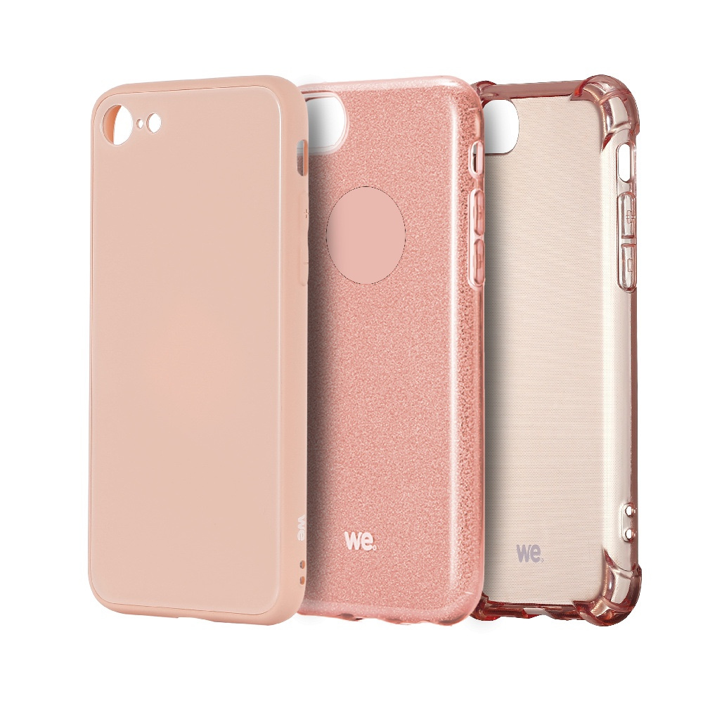 WE Pack de 3 coques de protection IPHONE 7 / 8 / SE 2020 / SE 2022 Rose: Coque G