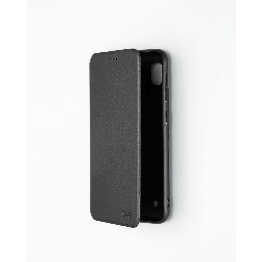 ***WE Etui folio CLASSIQUE SAMSUNG GALAXY A10 Noir - Avec fen e