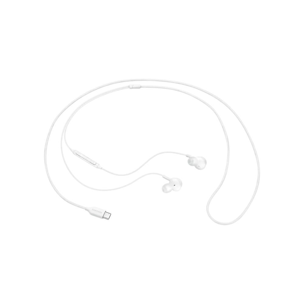 Ecouteurs intra auriculaires filair Cable tissu Blanc Sound by AKG, USB type C S