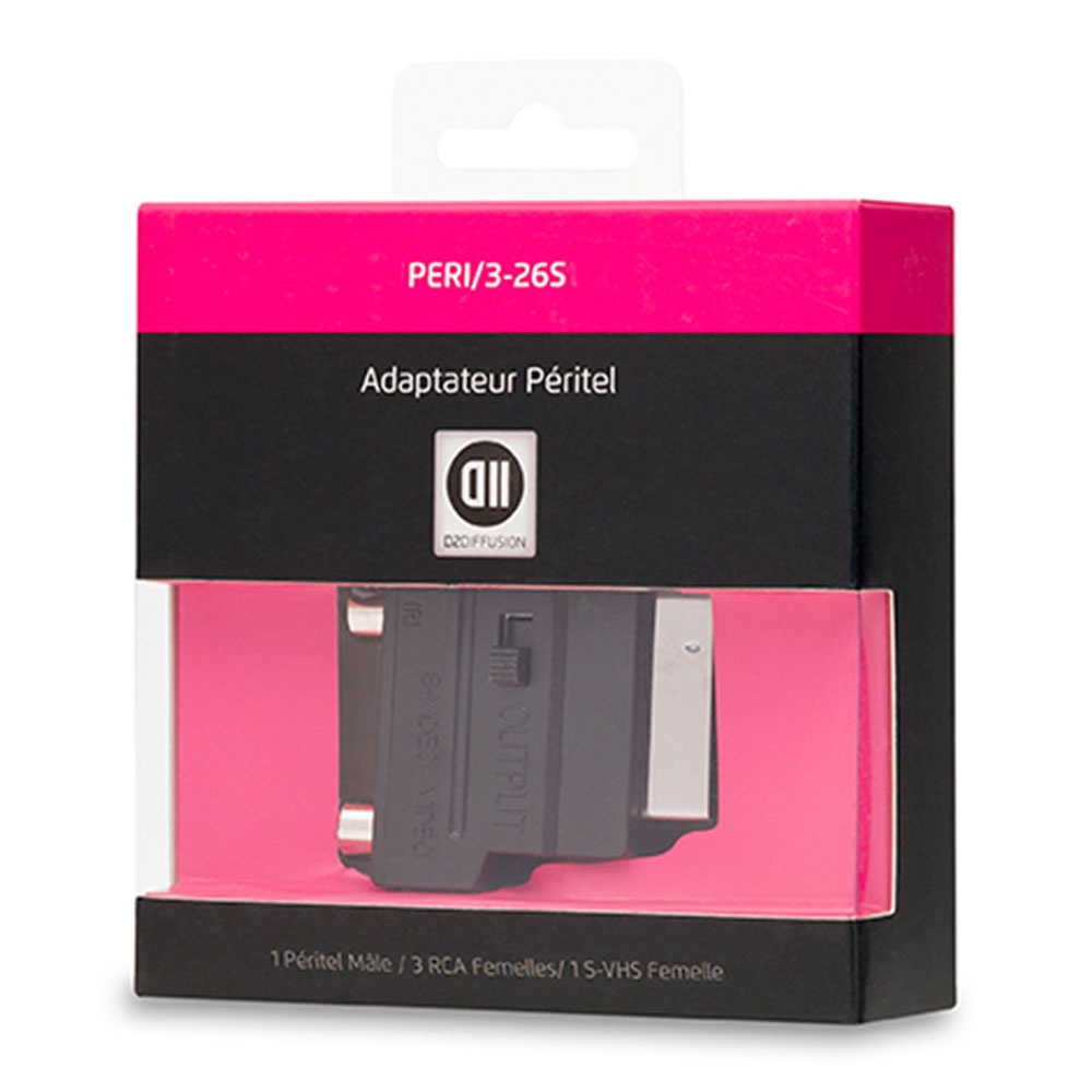 Adaptateur RCA+S-VHS femelle /Péritel m le