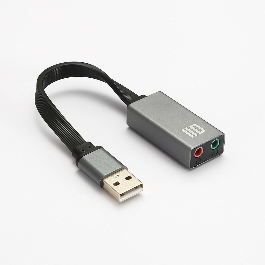 Adaptateur USB / jack audio + micro carton son externe compatible Windows/Mac/Ch