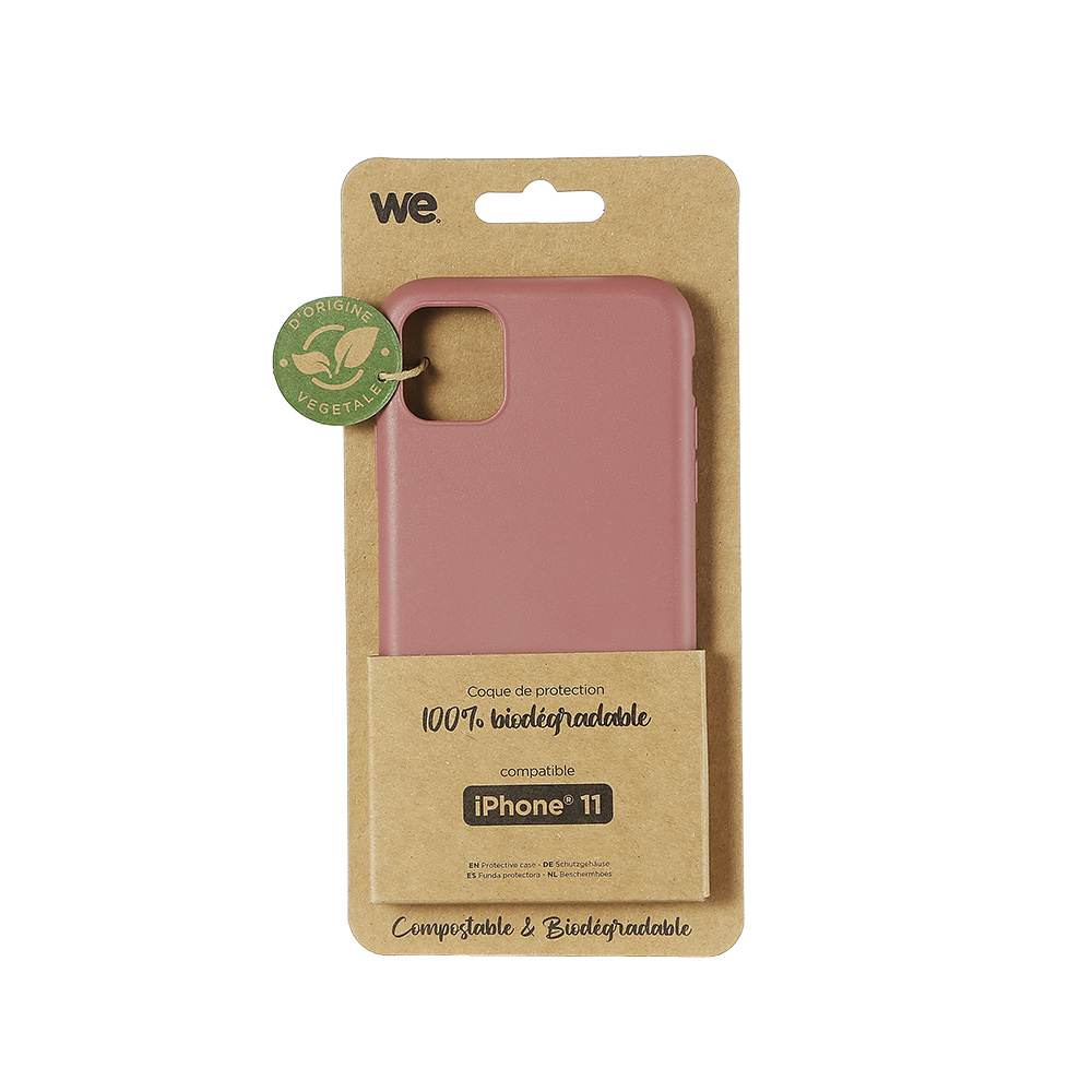 ***WE Coque de protection BIODEGRADABLE APPLE IPHONE 11 Fushia