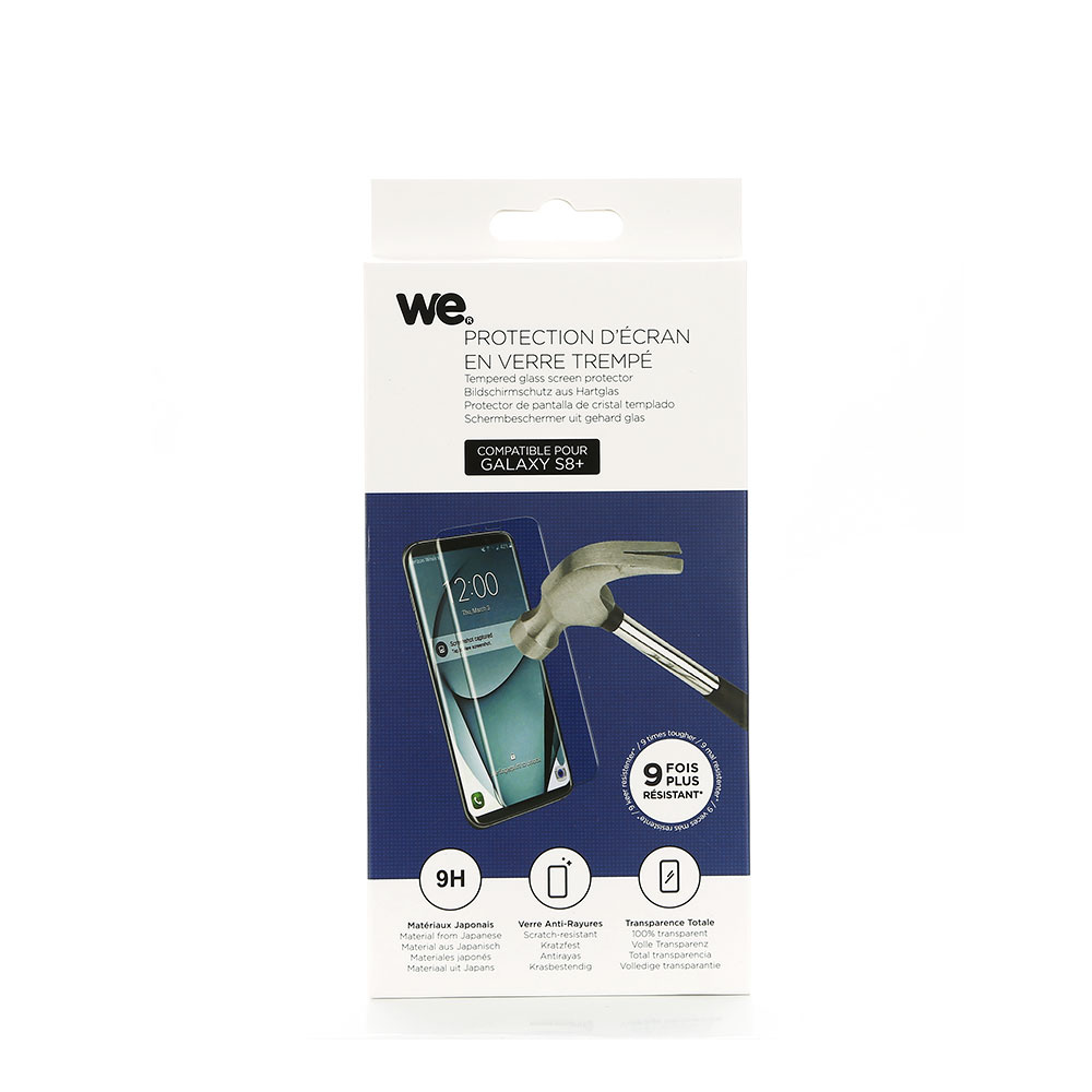 ***WE Verre tremp AMSUNG GALAXY S8+ / S9+ - verre 3D