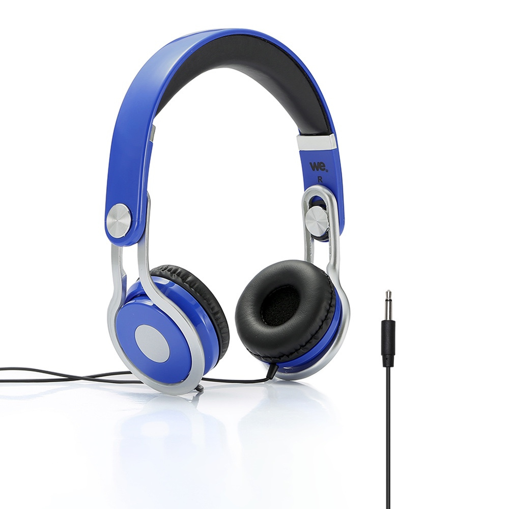 Casque enfant bleu (3 à 10 ans) pliable/réglable/ergonomique limitation volume à