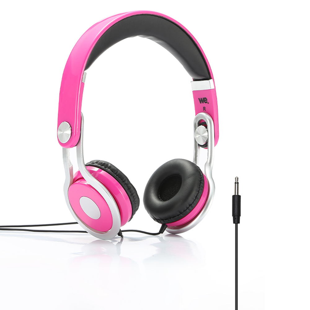 Casque enfant rose (3 à 10 ans) pliable/réglable/ergonomique limitation volume à