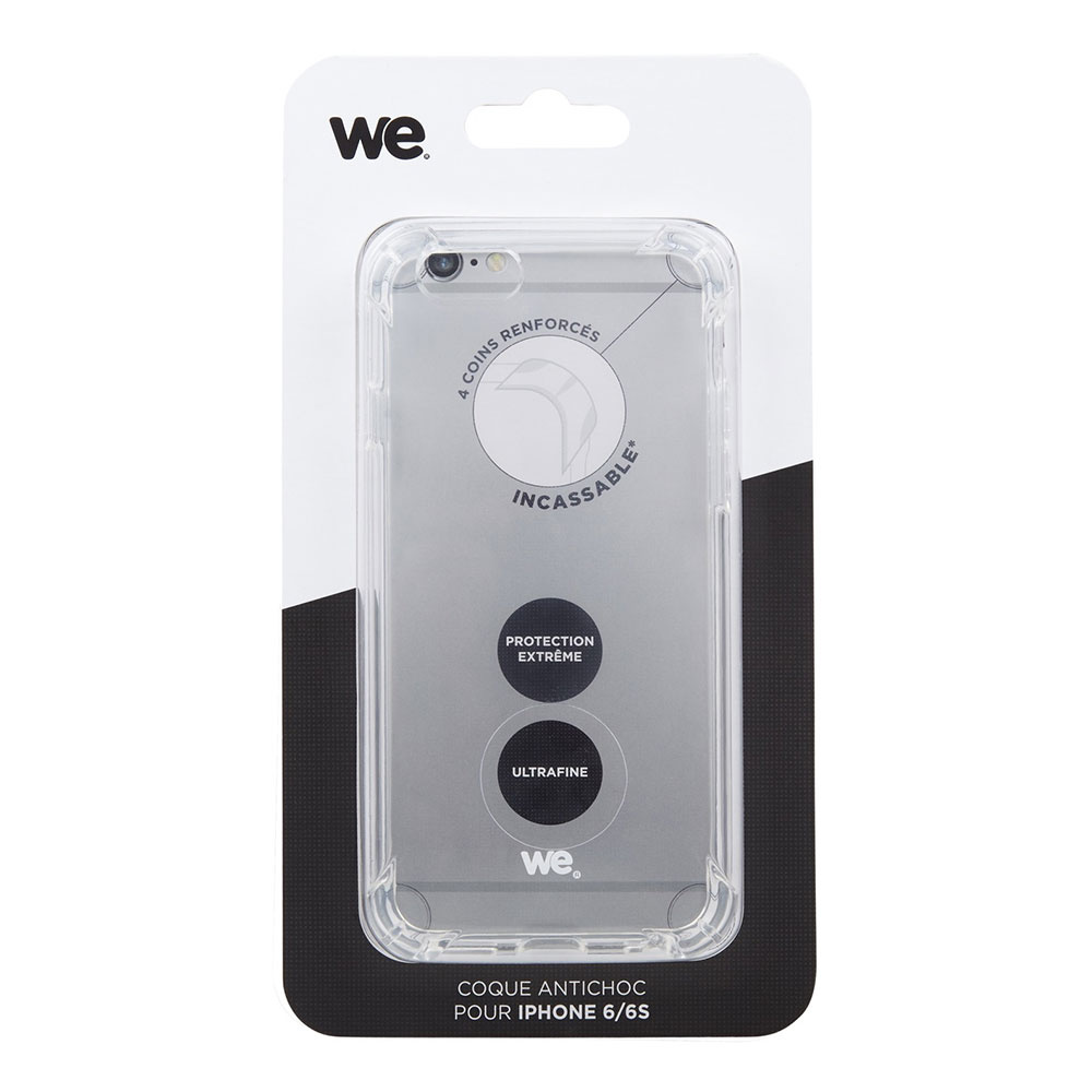 ***We coque de protection ANTI-CHOCS APPLE IPHONE 6 / 6S Transparent