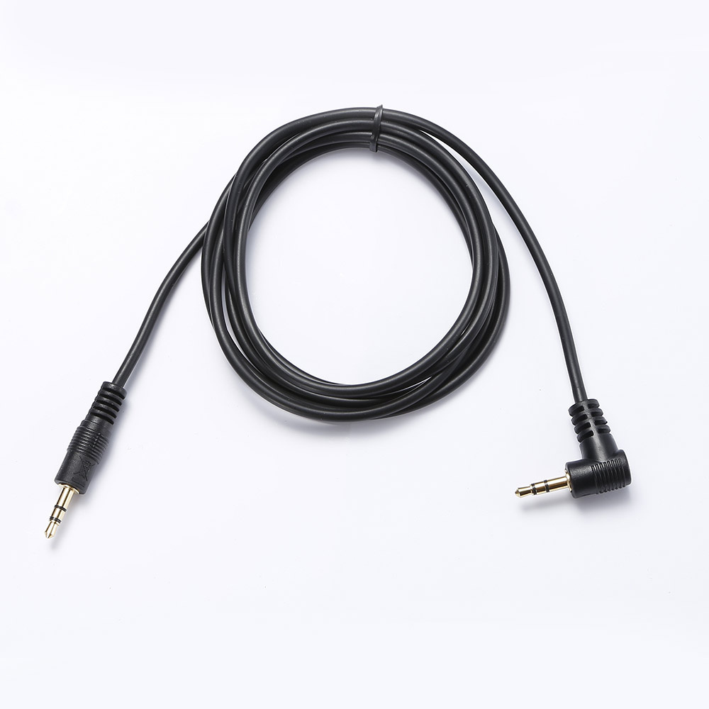 C ble Jack 3.5mm m le coudé 1.50 m Fiches Or