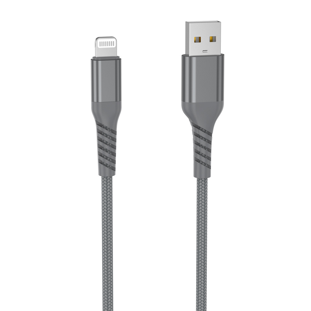 C ble USB/Lightning m le/m le avec cordon en nylon + kevlar 400D - 1m