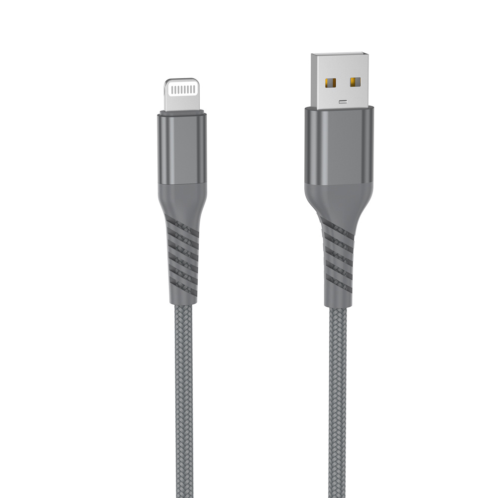 C ble USB/Lightning m le/m le avec cordon en nylon + kevlar 400D - 2m