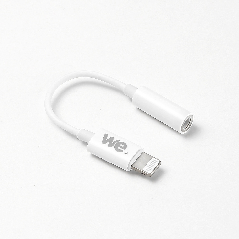 Adaptateur Lightning m le / jack 3.5mm femelle - blanc