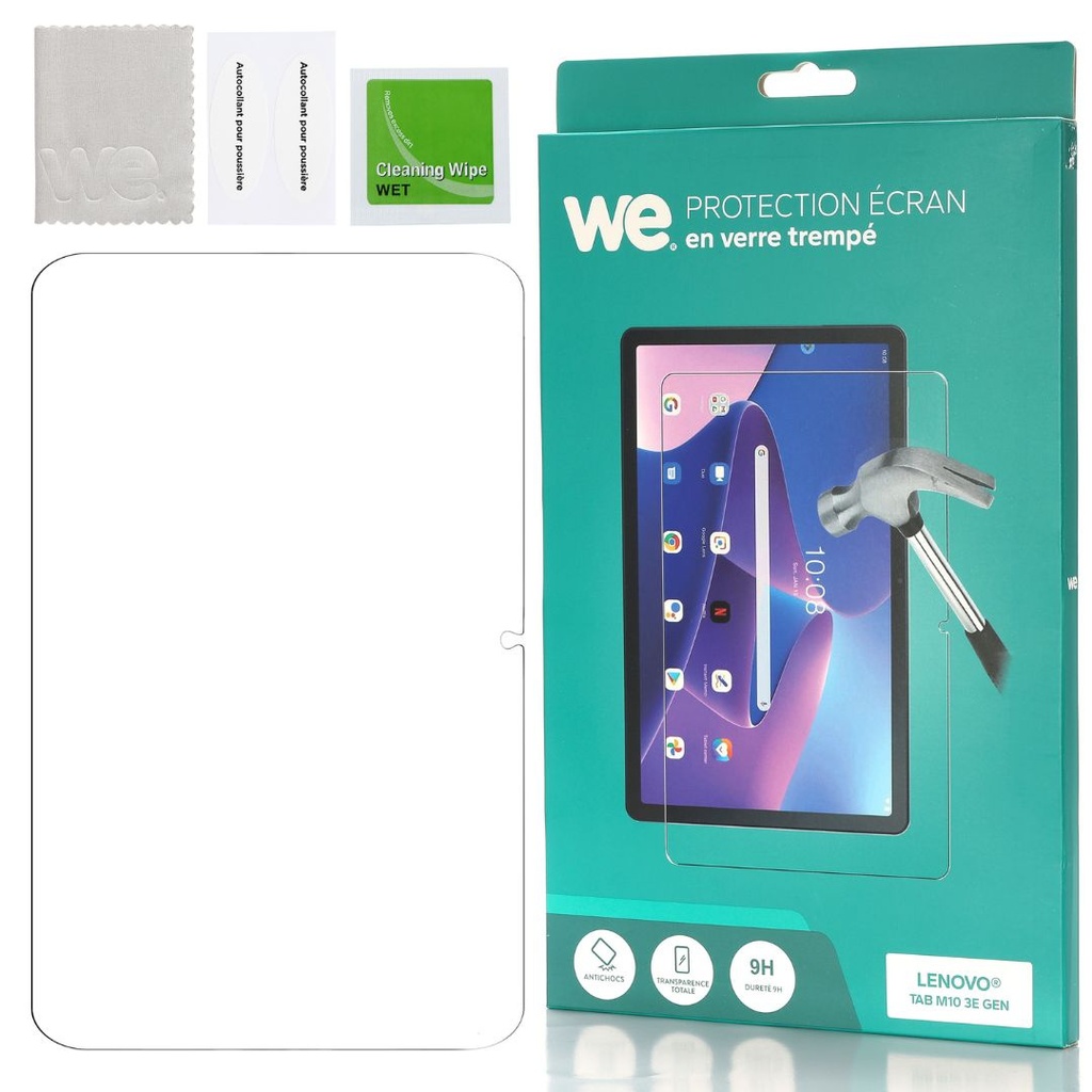 Verre Trempé tablette LENOVO Tab M10 (3e gén.) 10.1 - Film de protection Anti-R