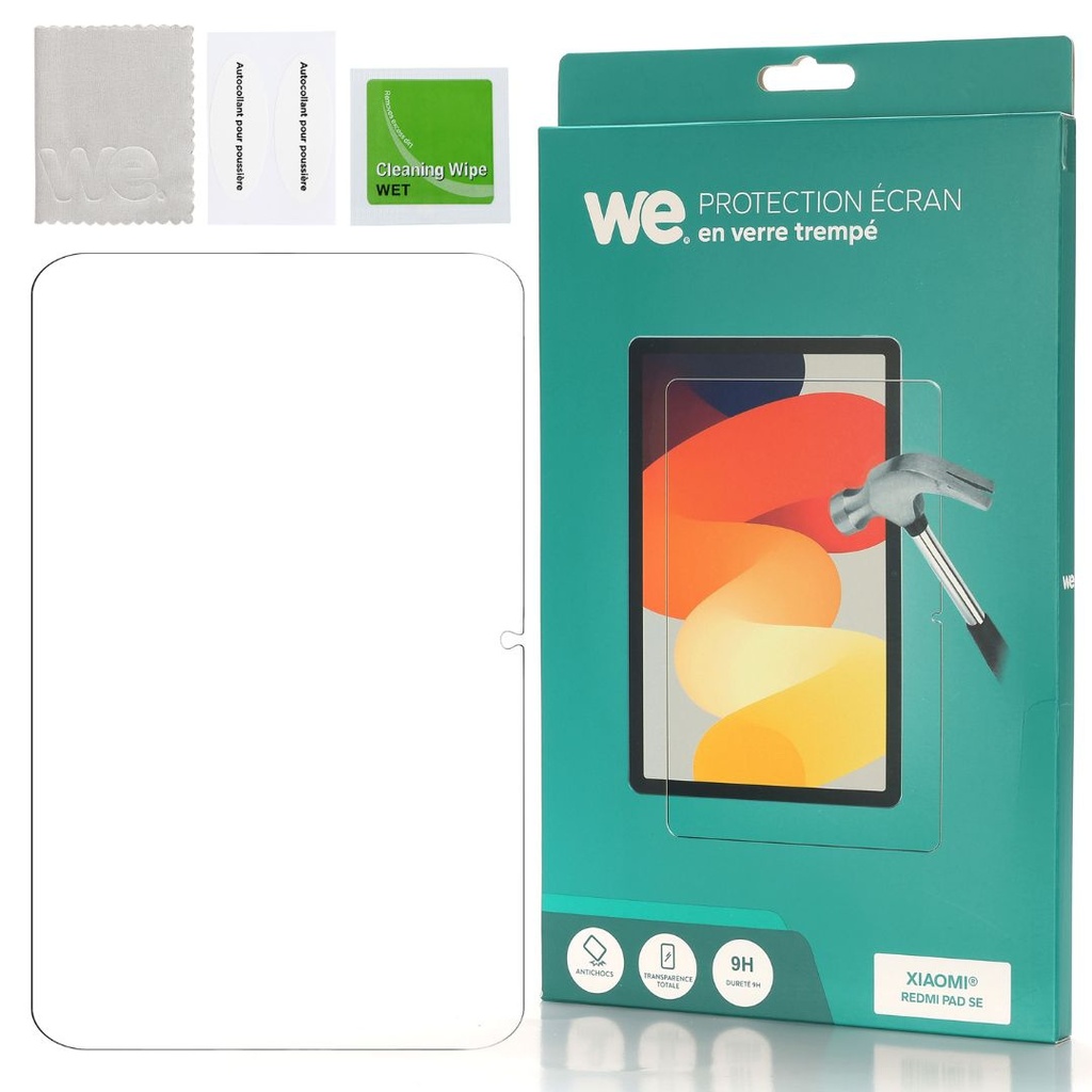 Verre Trempé WE pour tablette XIAOMI Redmi Pad SE 11 - Film de protection Anti-