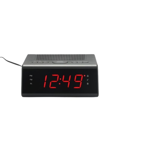 [WERADREVFMN] Radio réveil FM , Dual alarme avec fonction snooze, l'écran LCD de 0.9'' , adapt