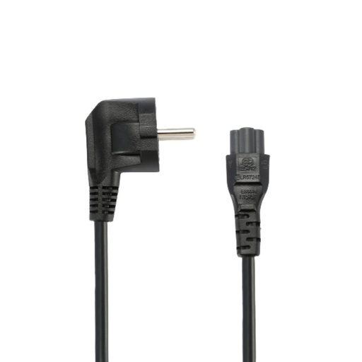 [0-CABC5ALIM250] C ble alimentation secteur CEE7/C5 - Longueur 2.5M - Noir - en sachet