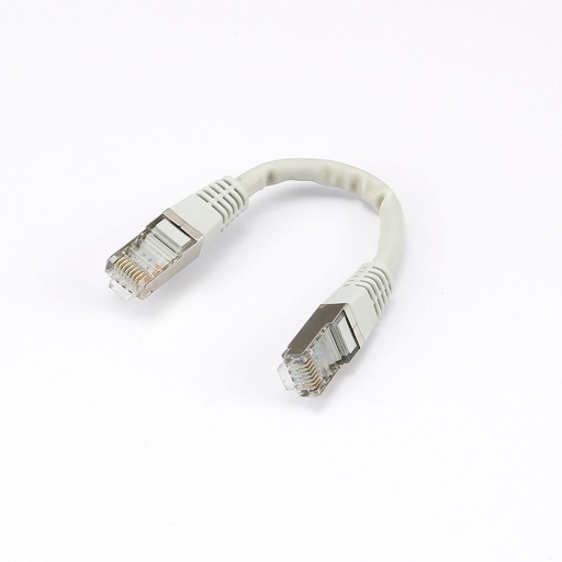[0-CABRJ45D015-6AFG] C ble RJ45 Male/Male droit CAT6A F/UTP - Longueur 0.15M - Gris - en sachet