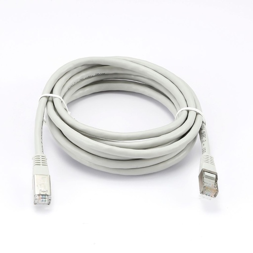 [0-CABRJ45D015-6ASG] C ble RJ45 Male/Male droit CAT6A S/FTP - Longueur 0.15M - Gris - en sachet