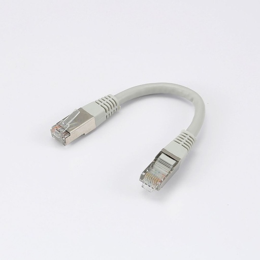[0-CABRJ45D015-6FG] C ble RJ45 Male/Male droit CAT6 F/UTP - Longueur 0.15M - Gris - en sachet