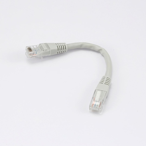 [0-CABRJ45D015-6UG] C ble RJ45 Male/Male droit CAT6 U/UTP - Longueur 0.15M - Gris - en sachet