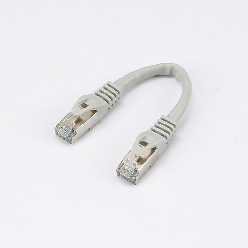 [0-CABRJ45D015-7SG] C ble RJ45 Male/Male droit CAT7 S/FTP - Longueur 0.15M - Gris - en sachet