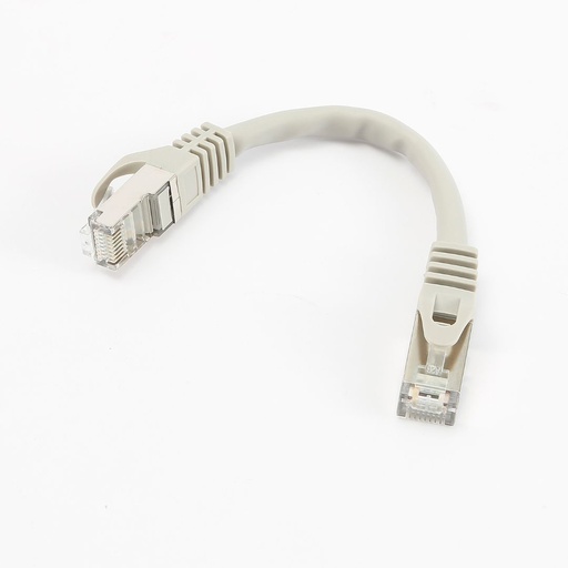 [0-CABRJ45D015-8SG] C ble RJ45 Male/Male droit CAT8 S/FTP - Avec snagless - Longueur 0.15M - Gris -