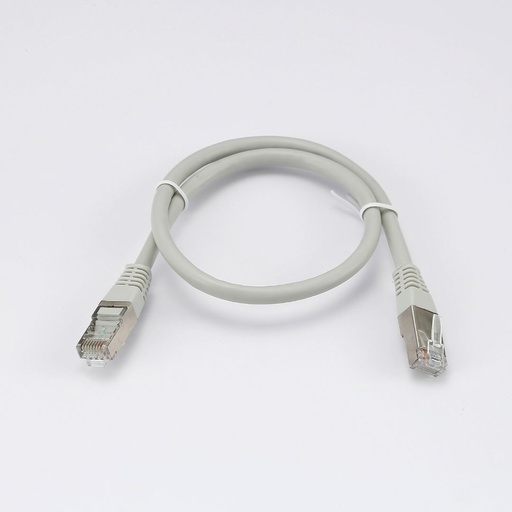 [0-CABRJ45D050-6FG] C ble RJ45 Male/Male droit CAT6 F/UTP - Longueur 0.50M - Gris - en sachet