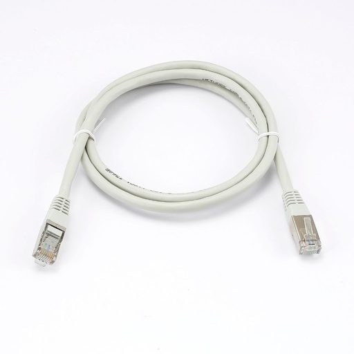 [0-CABRJ45D100-6AFG] C ble RJ45 Male/Male droit CAT6A F/UTP - Longueur 1M - Gris - en sachet