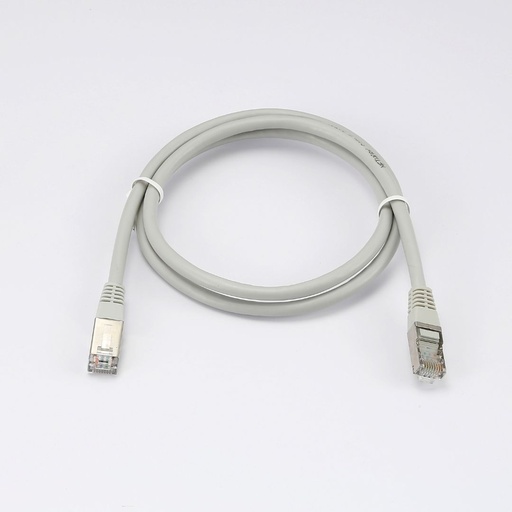 [0-CABRJ45D100-6FG] C ble RJ45 Male/Male droit CAT6 F/UTP - Longueur 1M - Gris - en sachet