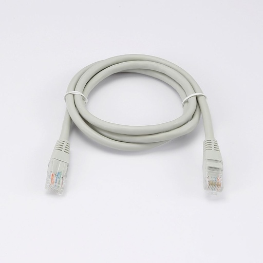 [0-CABRJ45D100-6UG] C ble RJ45 Male/Male droit CAT6 U/UTP - Longueur 1M - Gris - en sachet
