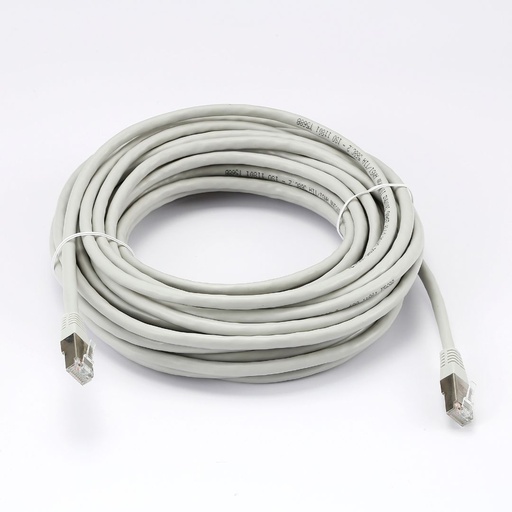 [0-CABRJ45D1000-6ASG] C ble RJ45 Male/Male droit CAT6A S/FTP - Longueur 10M - Gris - en sachet