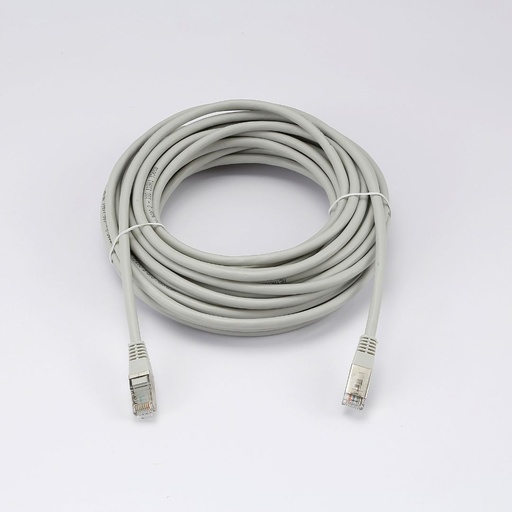 [0-CABRJ45D1000-6FG] C ble RJ45 Male/Male droit CAT6 F/UTP - Longueur 10M - Gris - en sachet