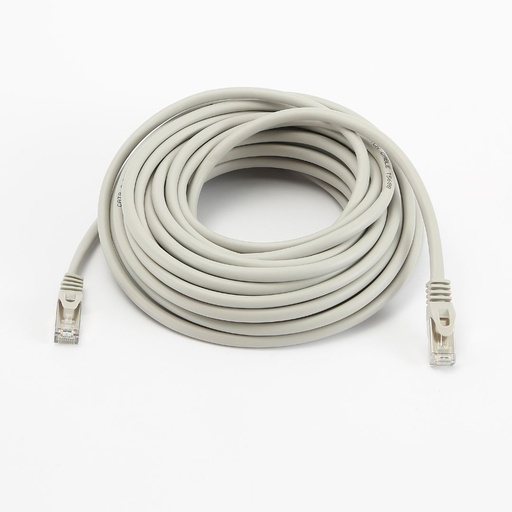 [0-CABRJ45D1000-8SG] C ble RJ45 Male/Male droit CAT8 S/FTP - Avec snagless - Longueur 10M - Gris - en