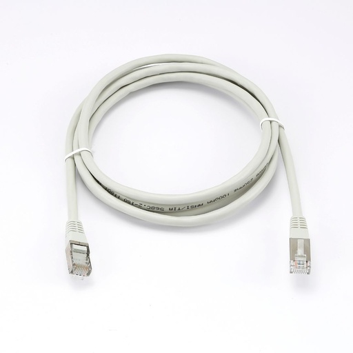 [0-CABRJ45D200-6AFG] C ble RJ45 Male/Male droit CAT6A F/UTP - Longueur 2M - Gris - en sachet