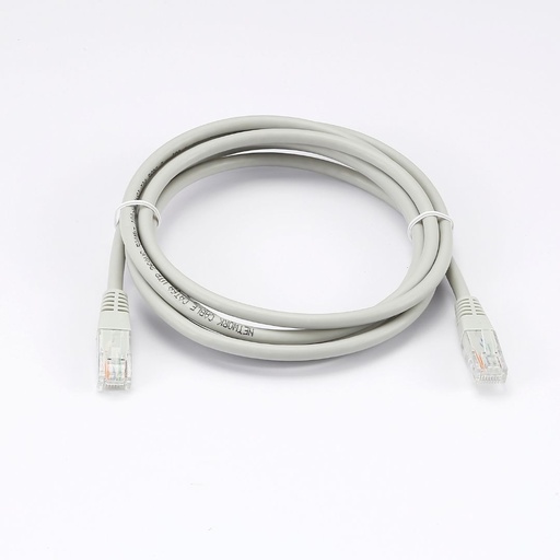 [0-CABRJ45D200-6AUG] C ble RJ45 Male/Male droit CAT6A U/UTP - Longueur 2M - Gris - en sachet