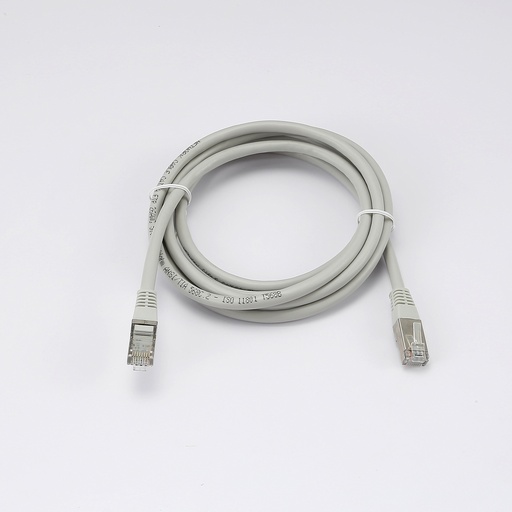[0-CABRJ45D200-6FG] C ble RJ45 Male/Male droit CAT6 F/UTP - Longueur 2M - Gris - en sachet