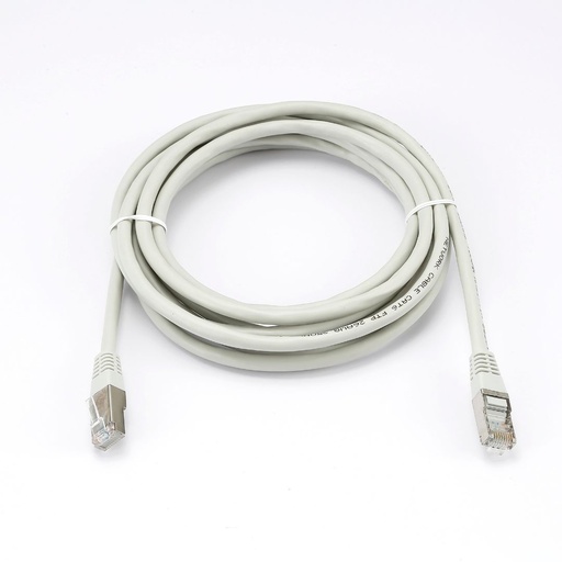 [0-CABRJ45D300-6AFG] C ble RJ45 Male/Male droit CAT6A F/UTP - Longueur 3M - Gris - en sachet