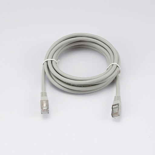 [0-CABRJ45D300-6FG] C ble RJ45 Male/Male droit CAT6 F/UTP - Longueur 3M - Gris - en sachet