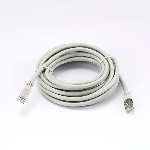 [0-CABRJ45D500-6ASG] C ble RJ45 Male/Male droit CAT6A S/FTP - Longueur 5M - Gris - en sachet