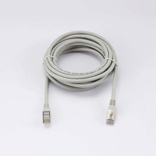 [0-CABRJ45D500-6FG] C ble RJ45 Male/Male droit CAT6 F/UTP - Longueur 5M - Gris - en sachet