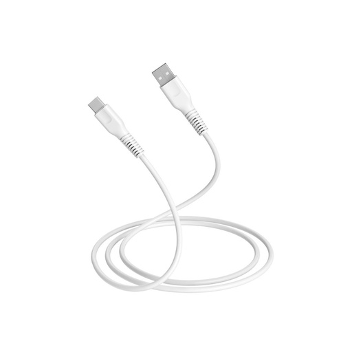 [0-CABUSBAC15W150B] C ble USB A/USB-C 2.0 Male/Male - 15W - Longueur 1.50M - Blanc - en sachet